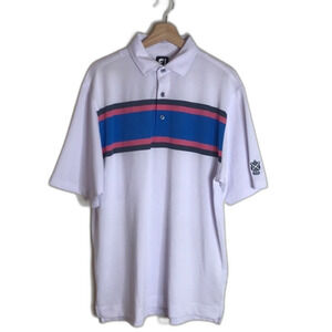 Footjoy mens performance wear active golf polo shirt size large